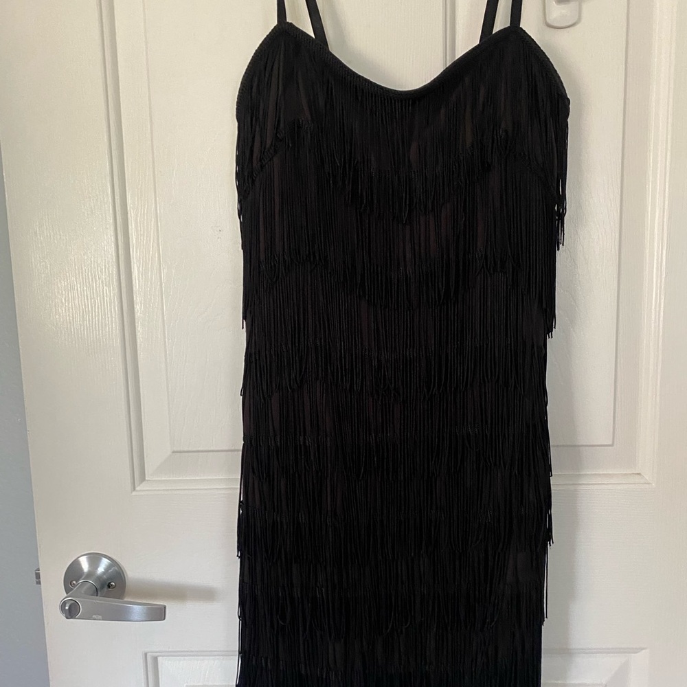 Fringe mini dress